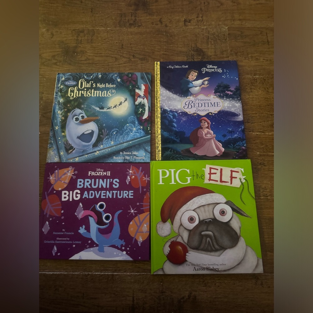 Disney frozen book collection & Christmas books Pig the Elf